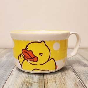 baby duck lucky with baby duck - cute ceramic soup kids bowl